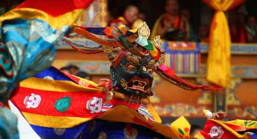 Monks getting ready for dance FT4.