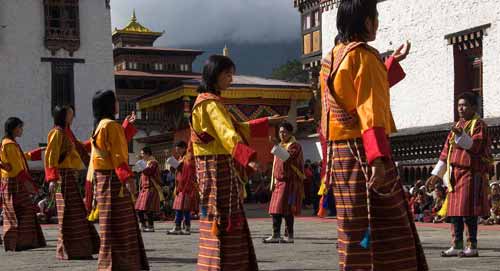 Dance at Rhododendron festival in Bhutan FT11.